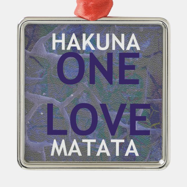 HAKUNA MATATA SILBERNES ORNAMENT (Vorne)