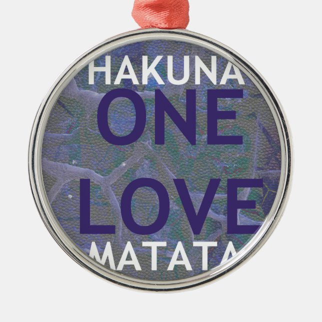 HAKUNA MATATA SILBERNES ORNAMENT (Vorne)