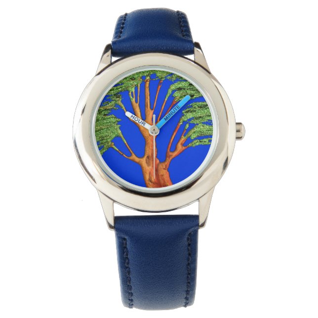 Hakuna Matata spendet Coole Kid Stainless Steel Wa Armbanduhr (Vorderseite)