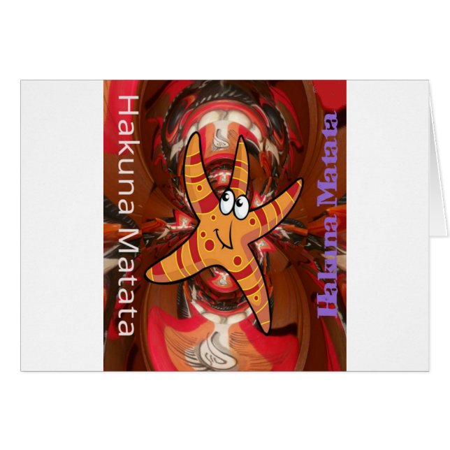 Hakuna Matata Starfish Design (Vorderseite (Horizontal))