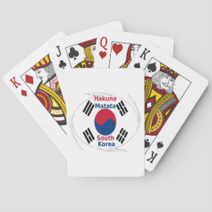 Hakuna Matata Südkorea Kunst Druck/Grafik Spielkarten