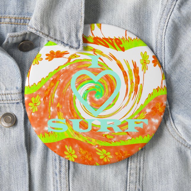 Hakuna Matata Summer Baby Kinder I Liebe Surfing.. Button (Beispiel)