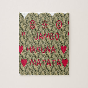 Hakuna Matata Talk Money Kunst Druck Design