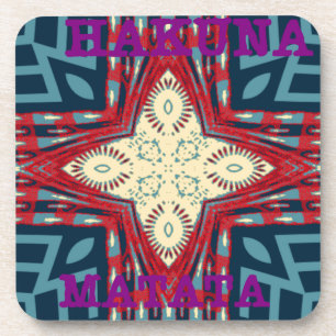 Hakuna Matata Text Hope Abstrakt Art Print Design Untersetzer