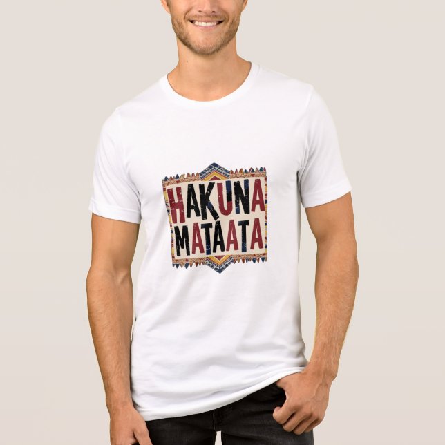 Hakuna Matata Tri-Blend Shirt (Vorderseite)