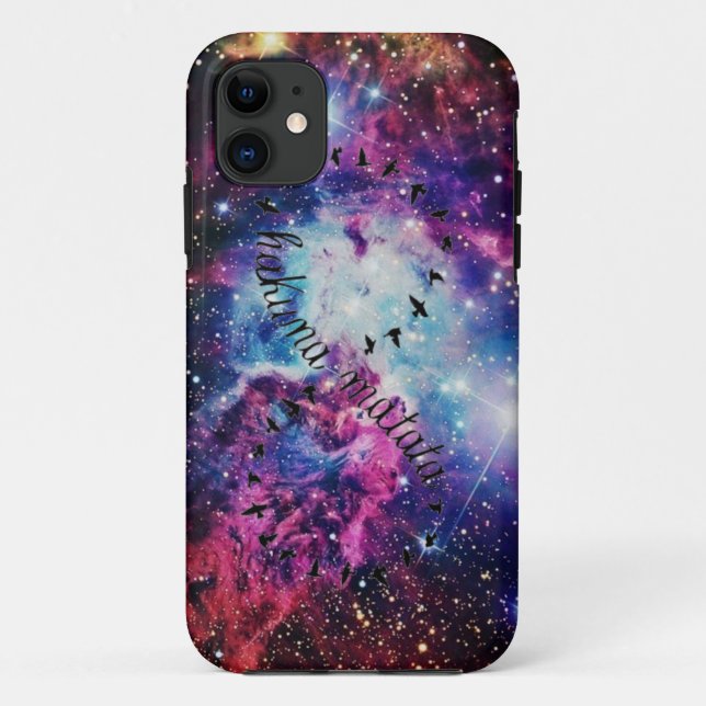 Hakuna Matata Unendlichkeits-Galaxie iPhone 5 Fall Case-Mate iPhone Hülle (Rückseite)