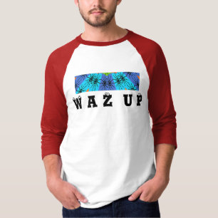 Hakuna Matata WAZ UP Men's Basic Ringer T - Shirt