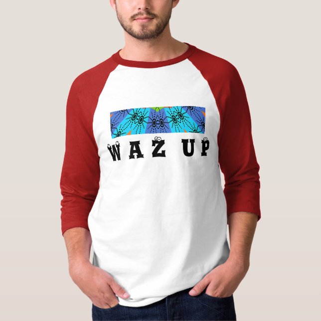 Hakuna Matata WAZ UP Men's Basic Ringer T - Shirt (Vorderseite)