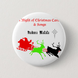 Hakuna Matata Weihnachtsgeschenke mit Weihnachtsli Button