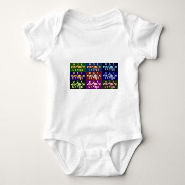 Hakuna Matata Willkommen in Kenya.png Baby Strampler (Vorderseite)