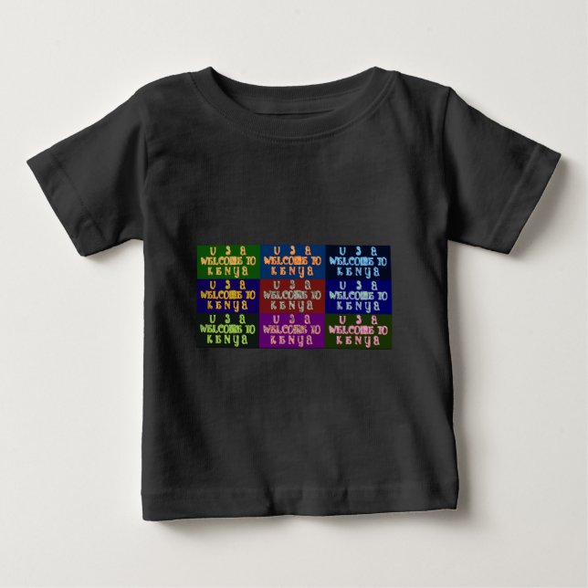 Hakuna Matata Willkommen in Kenya.png Baby T-shirt (Vorderseite)