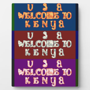 Hakuna Matata Willkommen in Kenya.png Fotoplatte