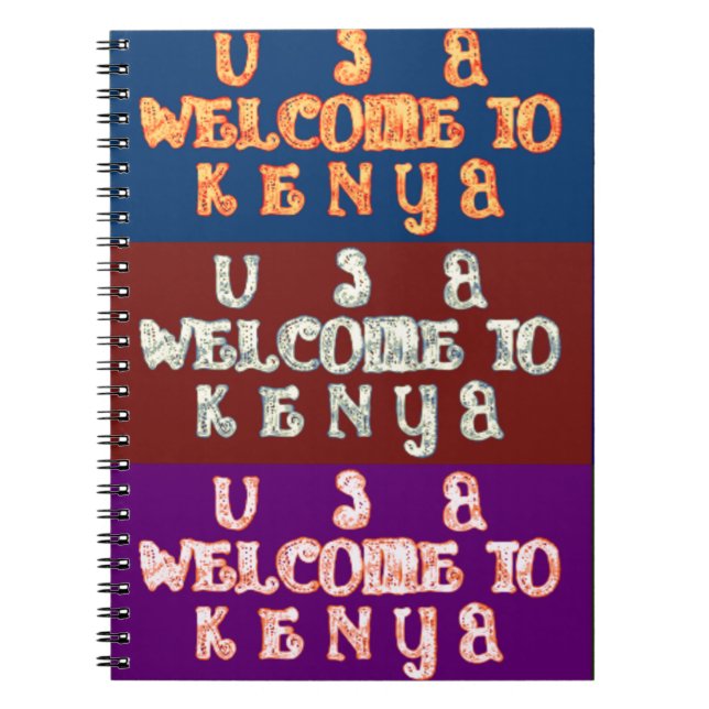Hakuna Matata Willkommen in Kenya.png Notizblock (Vorderseite)