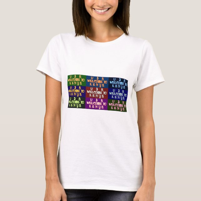 Hakuna Matata Willkommen in Kenya.png T-Shirt (Vorderseite)