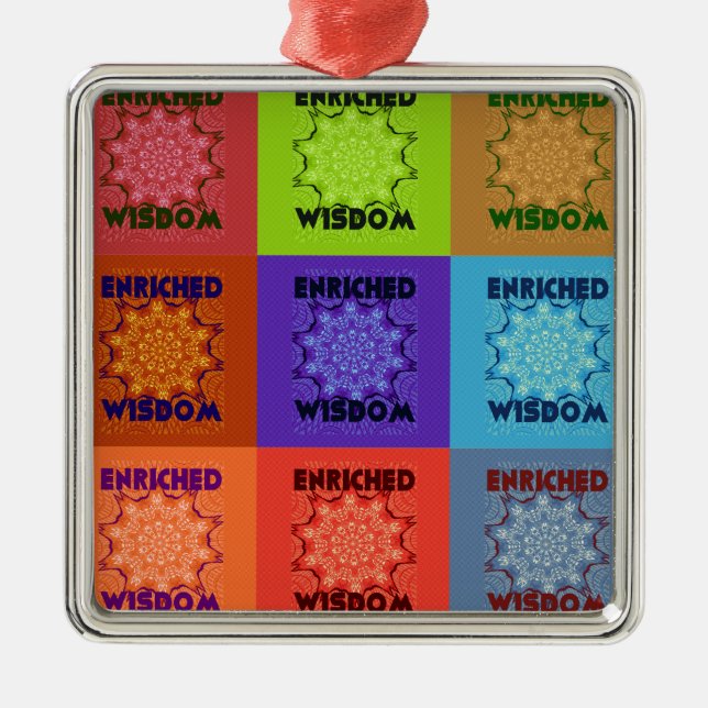 Hakuna Matata Wisdom Enriched Ornament Aus Metall (Vorne)