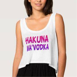 Hakuna MaVodka lustige Frauenernte T-Shirt