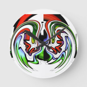 HakunaMatata hakunamatata Geschenke Runde Wanduhr