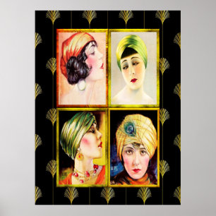 Hal Phyff Art Deco Ladys 1926 Poster