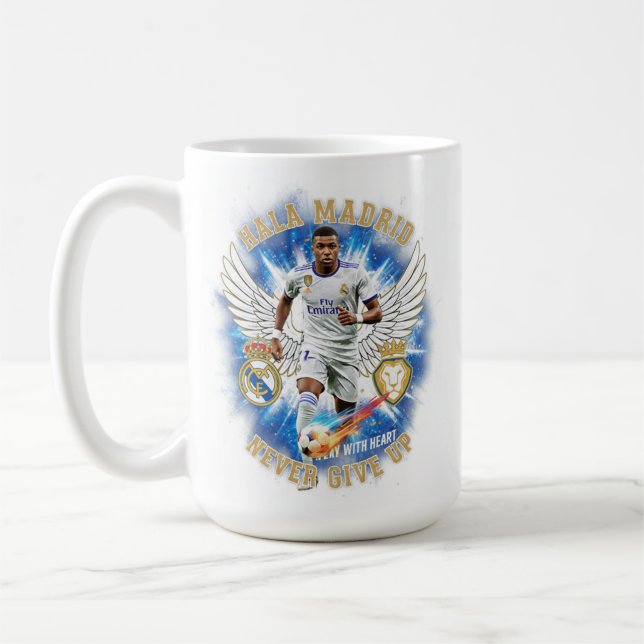Hala Madrid Kylian Mb Never Give Up Mug (Gauche)