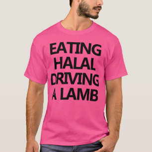 halal essen ein Lamm fahren Retro T-Shirt