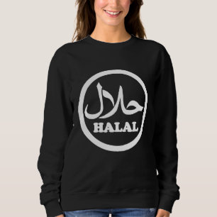 Halal muslimischer Islam Islamische Ernährung Fein Sweatshirt