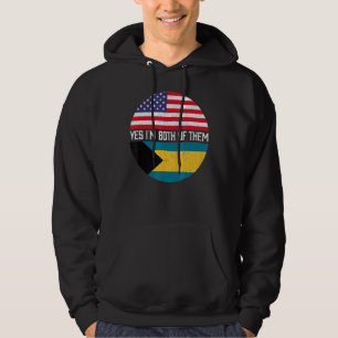 Halb-Amerikaner Half-Bahamian US-Flaggenfamilie He Hoodie
