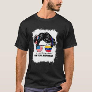 Halb Amerikanisch Und Venezolanisch Usa Venezuela T-Shirt