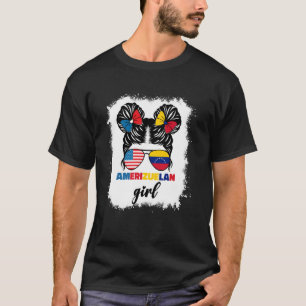 Halb Amerikanisch Und Venezolanisch Usa Venezuela T-Shirt