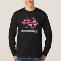 Halb amerikanische halb britische Flagge Karte kom