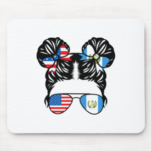 Halb amerikanisches guatemaltekisches Mädchen Usa Mousepad