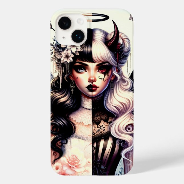 Halb Angel Devil Dark Beauty Broken Wing Fairy Case-Mate iPhone 14 Plus Hülle (Rückseite)