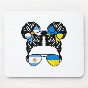 Halb argentinische halb ukrainische Mädchen Argent Mousepad