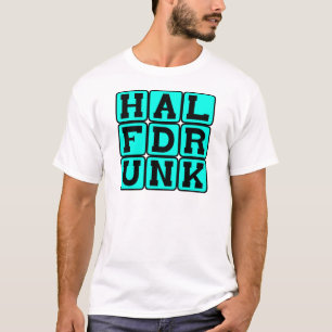 Halb betrunken, optimistische Aussichten T-Shirt
