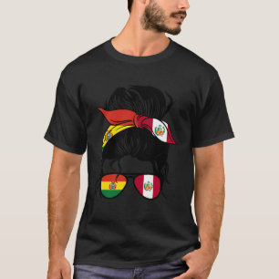 Halb Bolivianer halb peruanische Mix Bolivien und T-Shirt