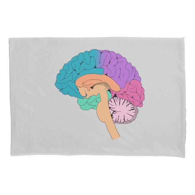Halb-Brain-Science-Pillowcase Kissenbezug (Vorderseite)