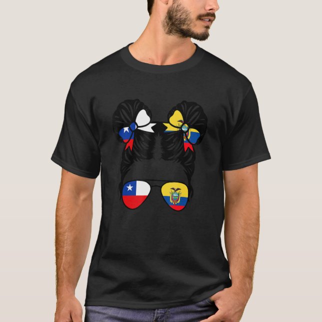 Halb Chilene Halb-Ecuadorianer Chile Kind Herbe T-Shirt (Vorderseite)