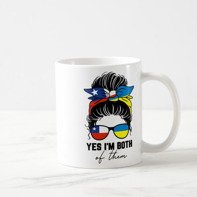 Halb chilenisches halb ukrainisches Mädchen Chile  Kaffeetasse (Rechts)