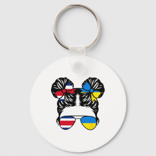 Halb costa-ricanisches, halb ukrainisches Mädchen, Schlüsselanhänger