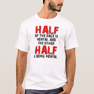 Halb Das Rennen Dirt Bike Motocross Lustiges Shirt