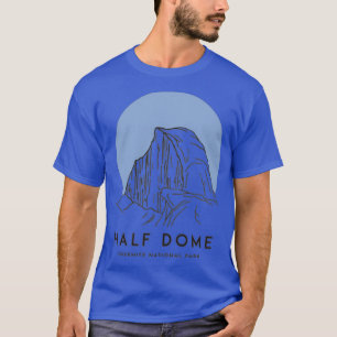 Halb Dome Yosemite Nationalpark California BLAU T-Shirt