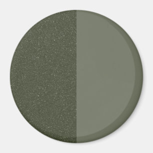 Halb gespalten Moss Green Magnet