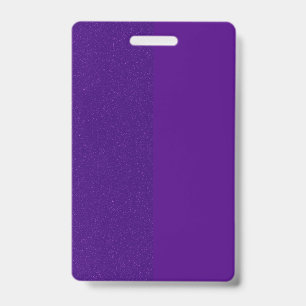 Halb Glitter Lila Vertikaler Badge – Anpassbar Ausweis