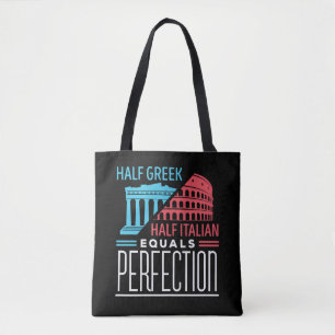 Halb griechisch halb italienisch gleich perfekt tasche