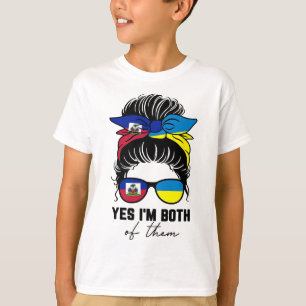 Halb Haitianerin Halb Ukrainisches Mädchen Haiti U T-Shirt