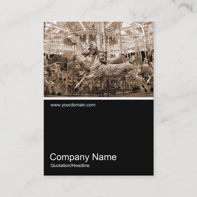 Halb&Halb Foto 049 Merry-go-round Visitenkarte (Vorderseite)