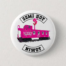 Halb-heiß-Niwot 2-1/4"-Taste mit Flamme