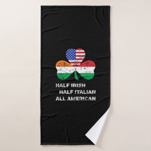 Halb irisch Halb Italienisch Alle amerikanischen F Badehandtuch