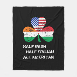 Halb irisch Halb Italienisch Alle amerikanischen F Fleecedecke