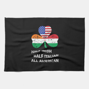 Halb irisch Halb Italienisch Alle amerikanischen F Geschirrtuch
