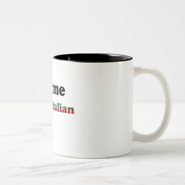 Halb italienisch zweifarbige tasse (Rechts)